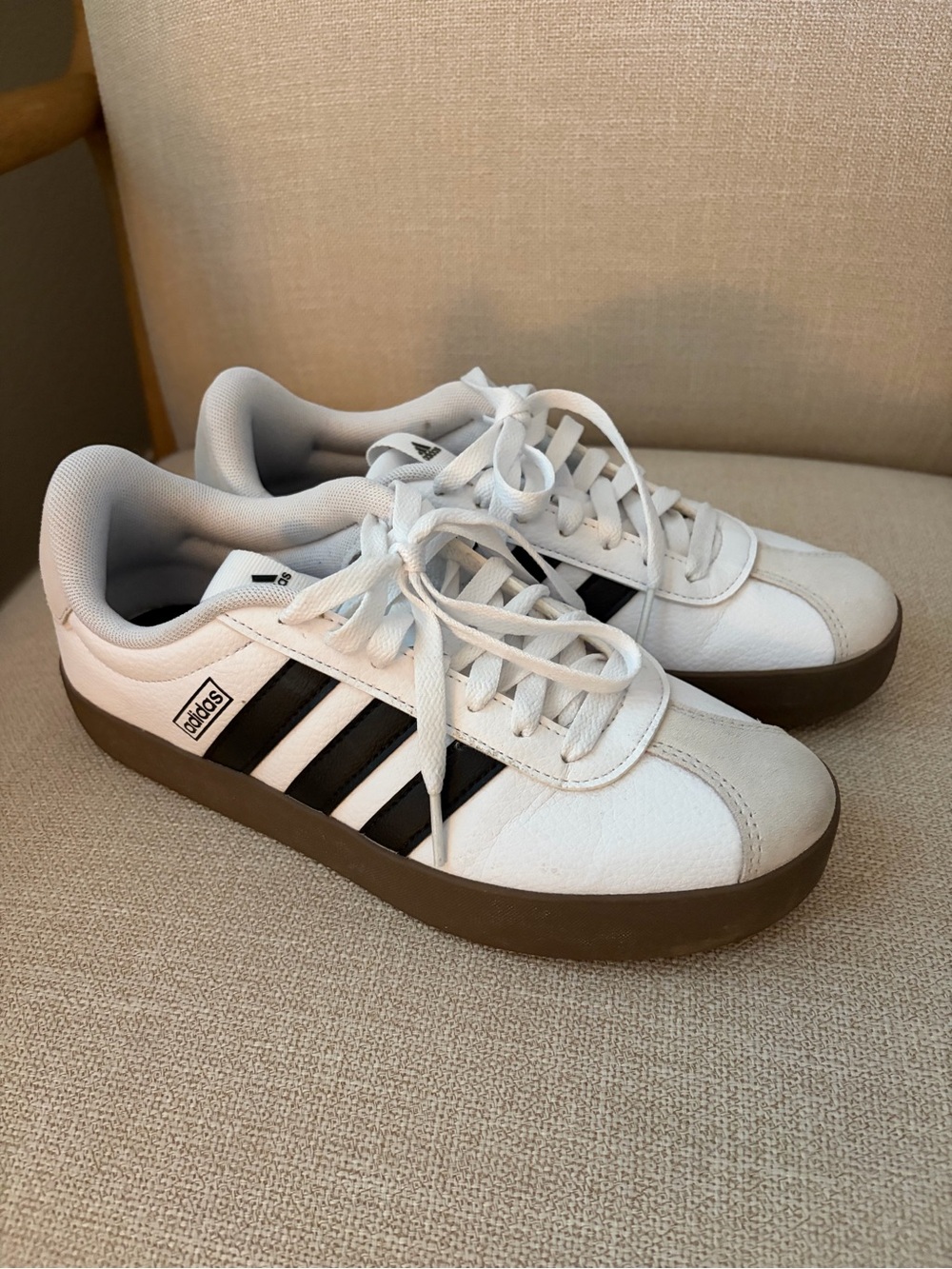 Adidas LV Court 3.0 White and Black Sneaker